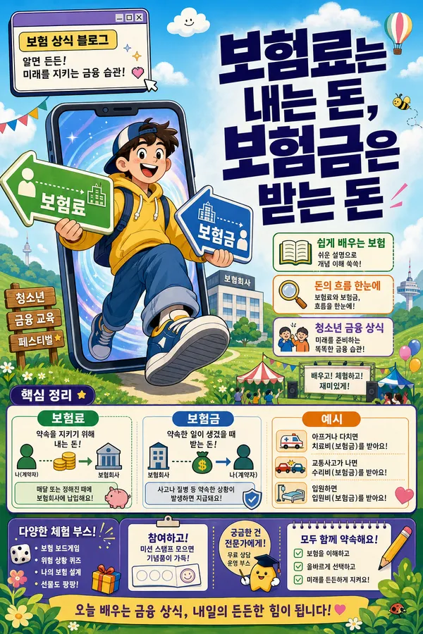보험료와 보험금 차이 쉽게 정리