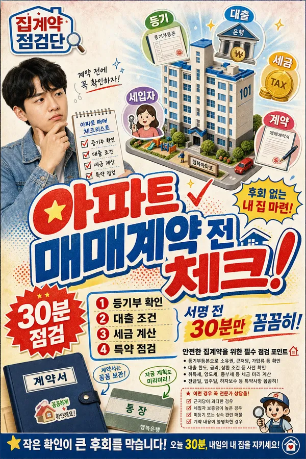 아파트 매매 전 확인해야 할 7가지 체크리스트