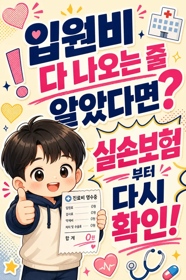 실손보험 입원치료 보장 범위, 입원비가 전부 나오는 것은 아닙니다