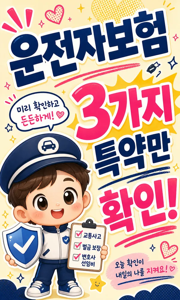 운전자보험 가입 전 꼭 봐야 할 특약