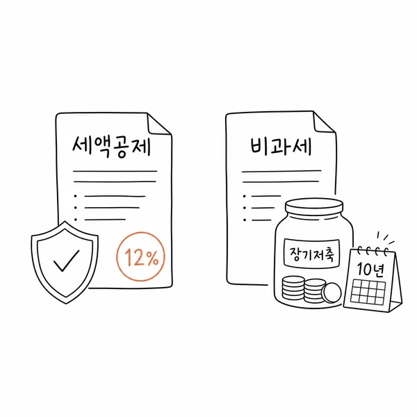 보장성보험 세액공제와 저축성보험 비과세 차이