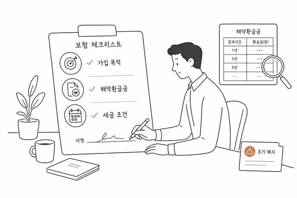 보험 가입 전 확인해야 할 체크리스트