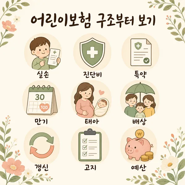 어린이보험 기본 구조 정리