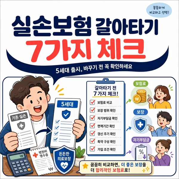 실손보험 세대별 차이, 갈아타기 전에 점검할 것
